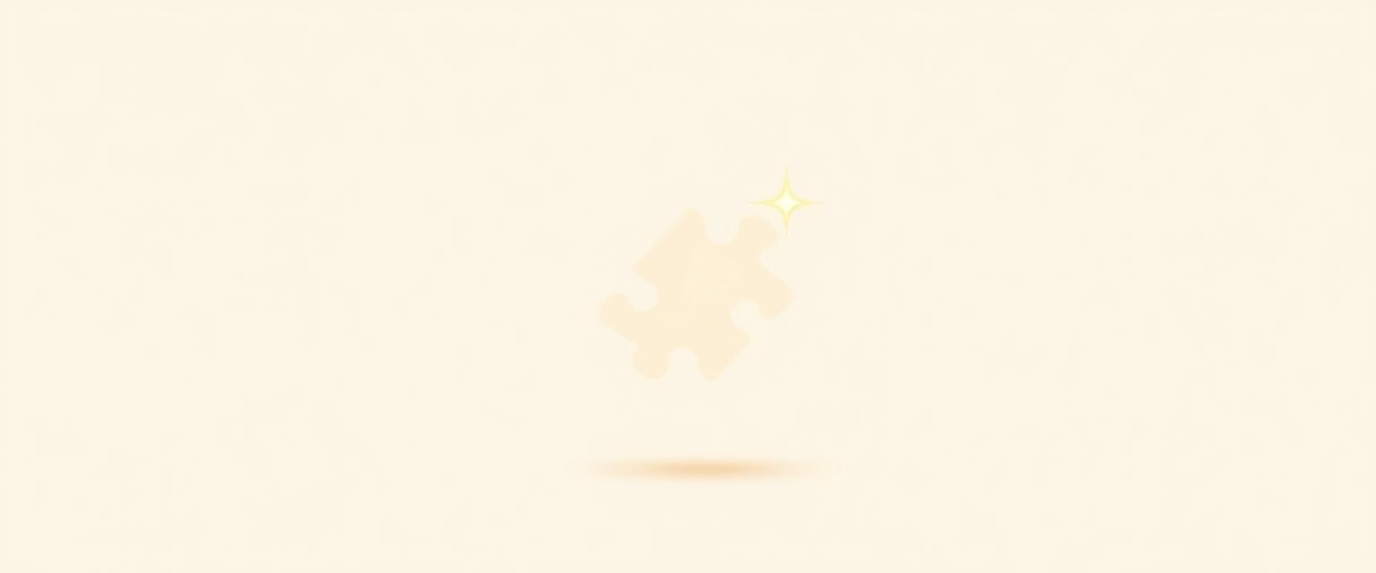 Final puzzle piece with sparkle — feedback